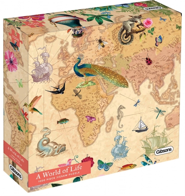 Puzzle Svět plný života 1000 dílků od Gibsons
