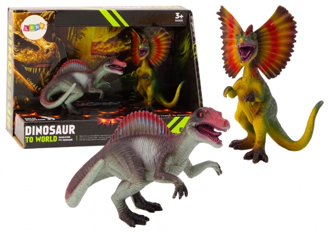 Figurky dinosaurů Spinosaurus Dilophosaurus Set 2el