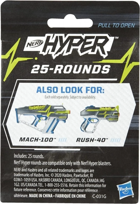 Nerf Hyper 25 nábojů Boost Refill F0576