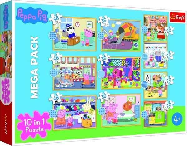 Puzzle 10v1 Peppa Pig