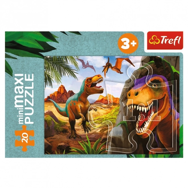 TREFL Puzzle Svět dinosaurů: Parasaurolophus 20 dílků