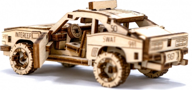 3D dřevěné puzzle - Policejní auto