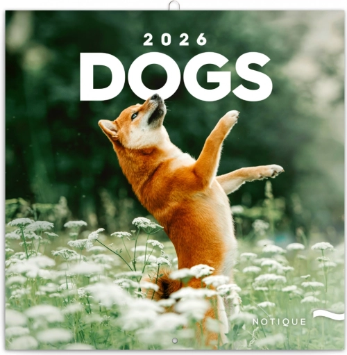 Poznámkový kalendář Psi 2026