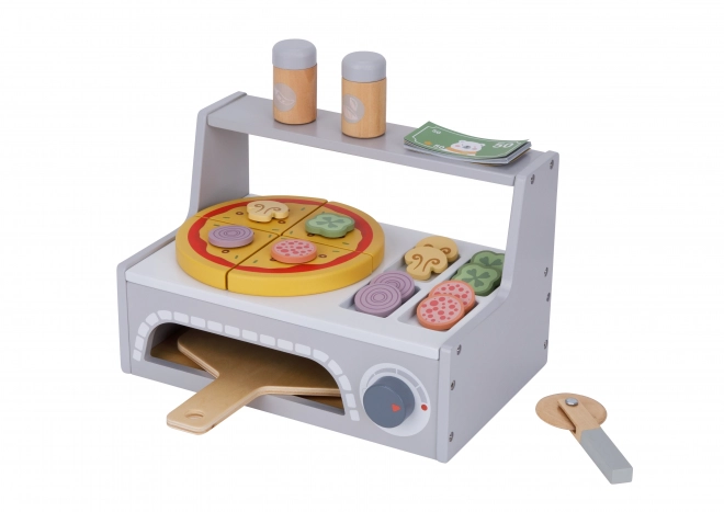 Tooky Toy dřevěný pizza set s doplňky
