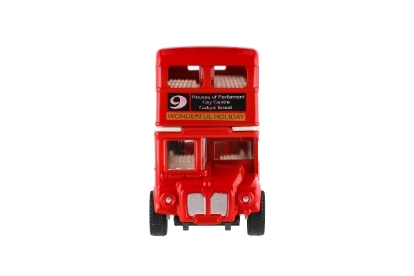 Červený patrový autobus Londýn 12 cm