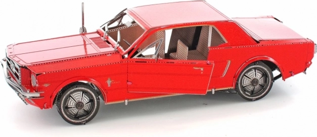 metal earth 3d kovový model ford mustang 1965 – červený