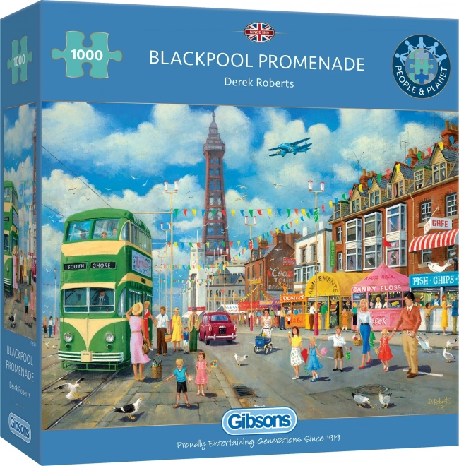 GIBSONS Puzzle Blackpoolská promenáda 1000 dílků