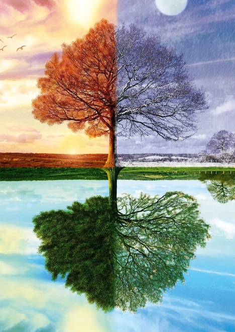 Puzzle Strom čtyř ročních období 500 dílků