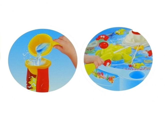 Hra Fish Catching Water Table Game Lights 25 Elem