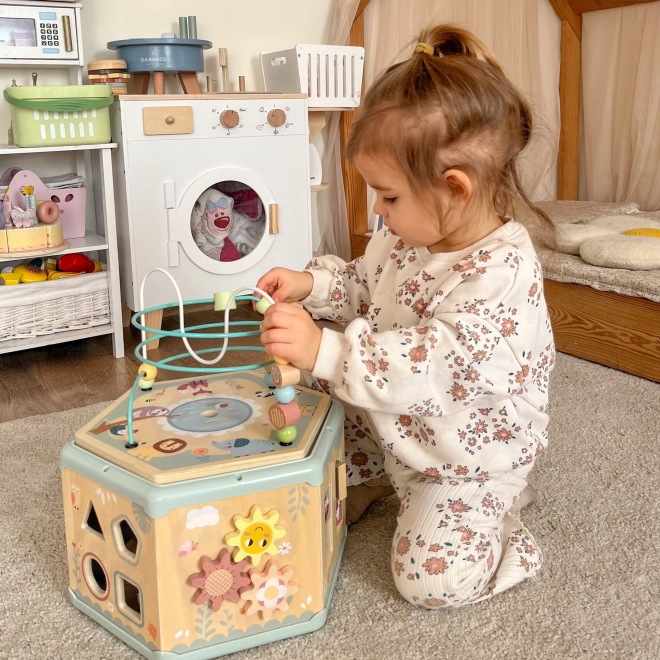 Interaktivní dřevěný šestiúhelník Montessori TOOKY TOY