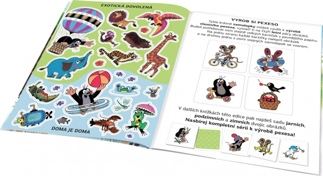 Krtek a léto - kniha samolepek
