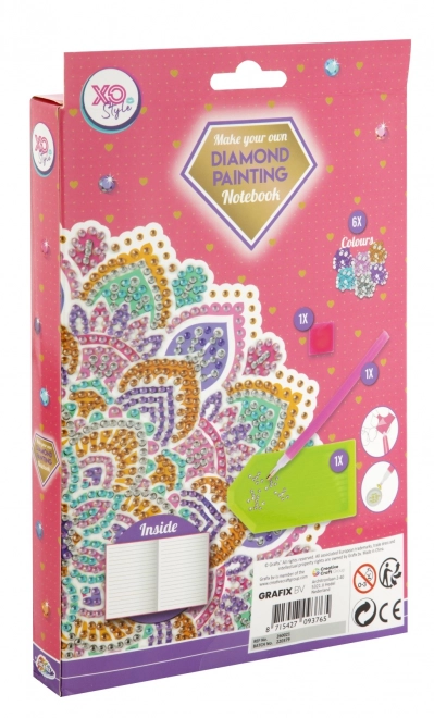 Grafix diamantové malování – zápisník A5 Mandala