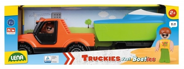 Auto Truckies Pickup s vozíkem a loďkou