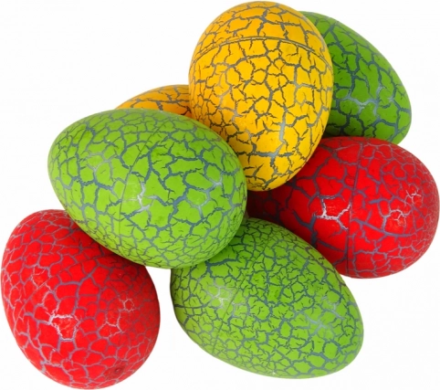 Velké dinosauří vejce 8 cm – překvapení s dinosaury