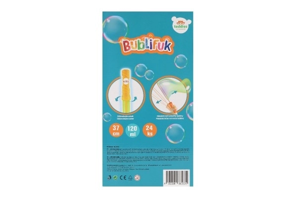 Bublifuk trubice/tyč 120 ml 37cm 2 barvy 24ks v boxu