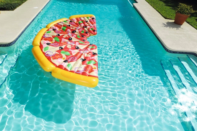 Nafukovací lehátko - pizza, 188 x 130 cm
