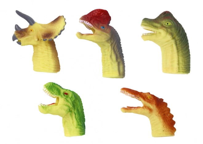 Gumové smyslové loutky Finger Dinosaurs
