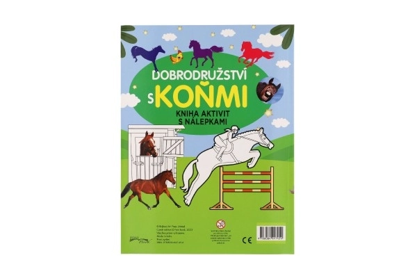 Kniha aktivit s nálepkami Dobrodružství s koňmi 21x28cm