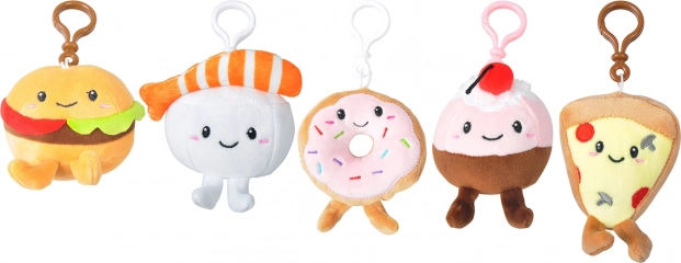 plyšový přívěsek na klíče food mix 8 cm