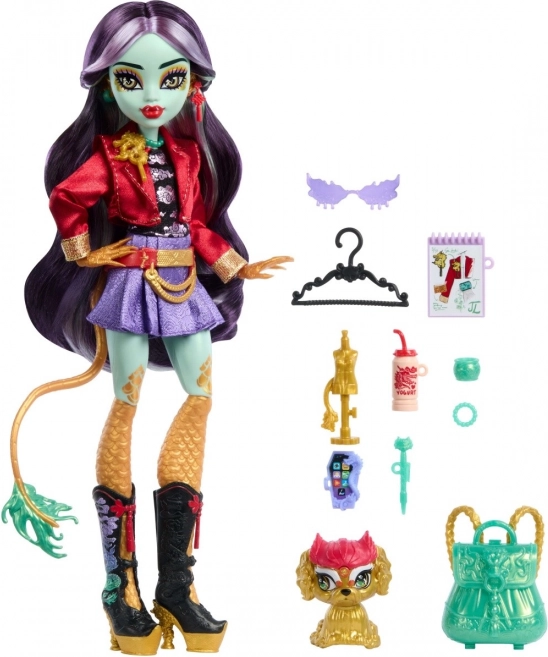 Lalka Monster High Jinafire Long s mazlíčkem