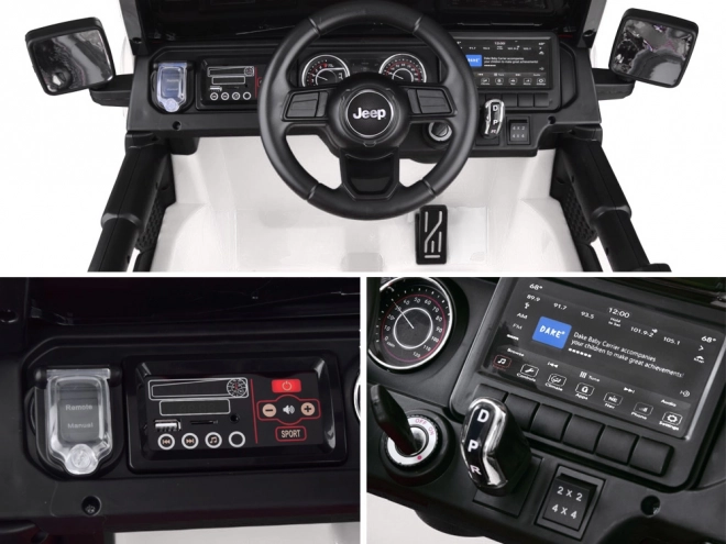 Dětské autíčko na akumulátor Jeep Wrangler Rubicon 4x4 – Bílá