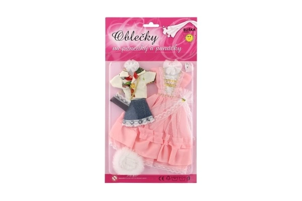 Oblečky pro panenky s doplňky - 2 kusy