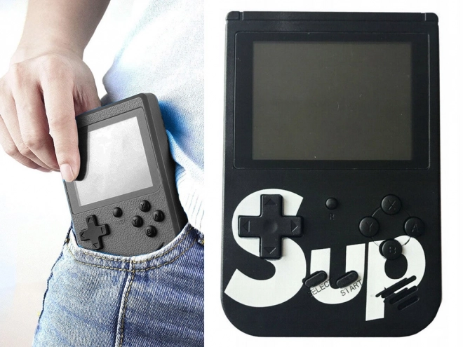 Retro mini přenosná konzole s 400 hrami