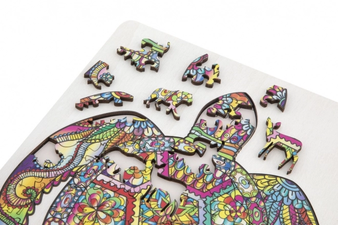 MOXY Obrysové puzzle Želva 130 dílků