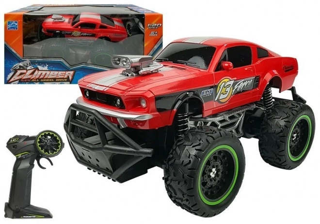 Dálkově ovládané R/C 6,5 km/h s vysokými koly – červené