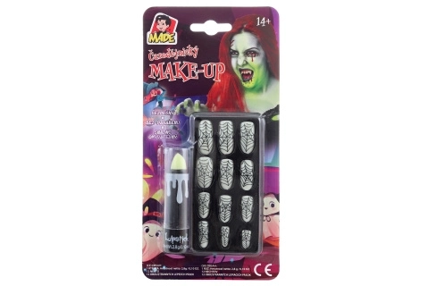 Halloweenský doplněk: Svítící rtěnka a nehty