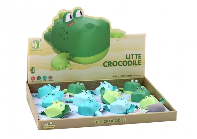 Hračka do koupele natahovací plovoucí krokodýl