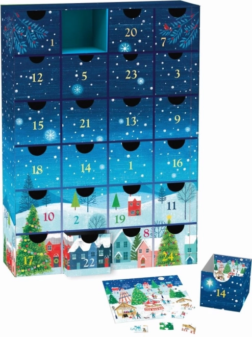 Eurographics puzzle adventní kalendář: Vánoční vesnice