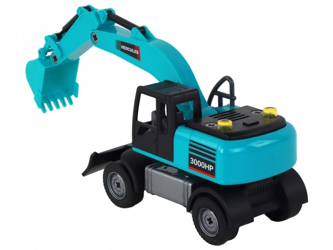Sada bagru DIY Blue Construction Vehicle Drilling Rig Grabber