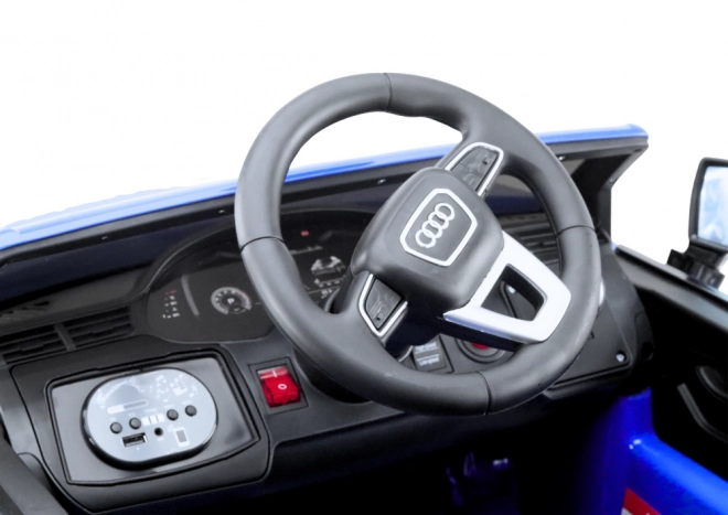 Auto na baterie Audi Q7 modré lakované