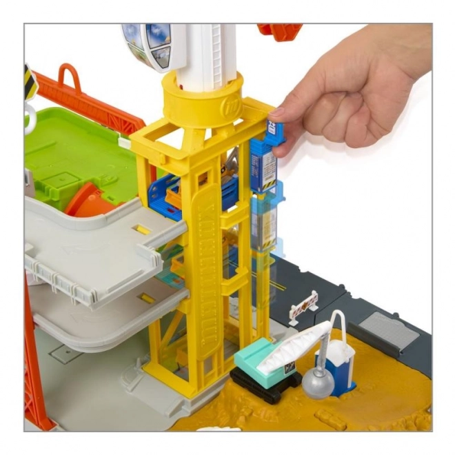 Matchbox Stavební zóna se světly a zvuky