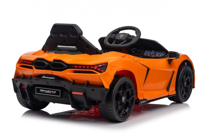 Dětské elektrické auto Lamborghini Revuelto oranžové