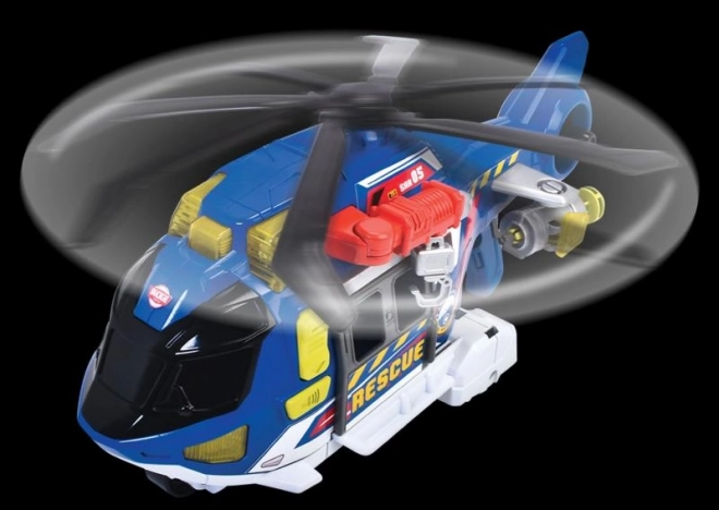 Záchranářská helikoptéra se světlem a zvukem