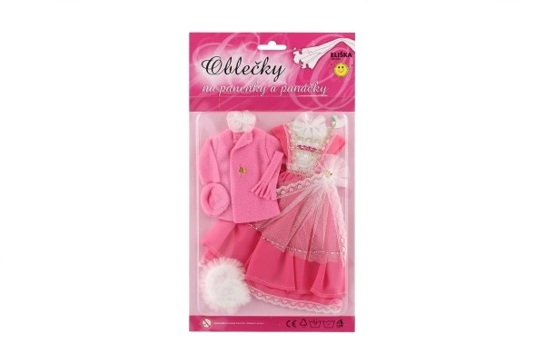 Oblečky pro panenky s doplňky - 2 kusy