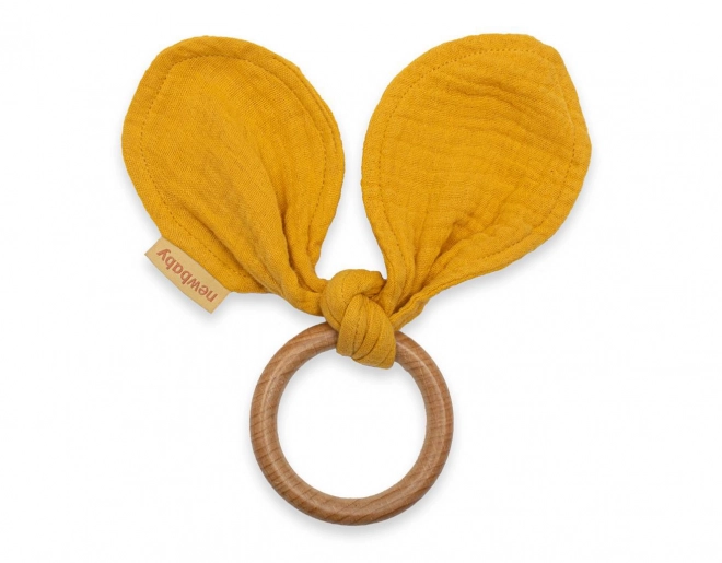 Kousátko ouška New Baby Ears hořčicová