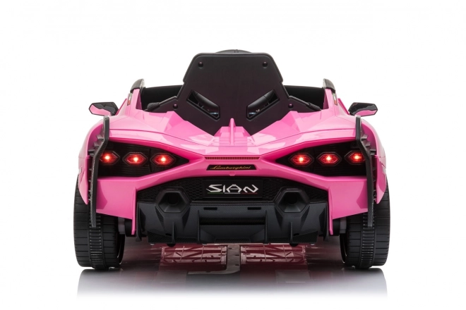 Lamborghini SIAN dětské auto na baterii s ovladačem – Růžové