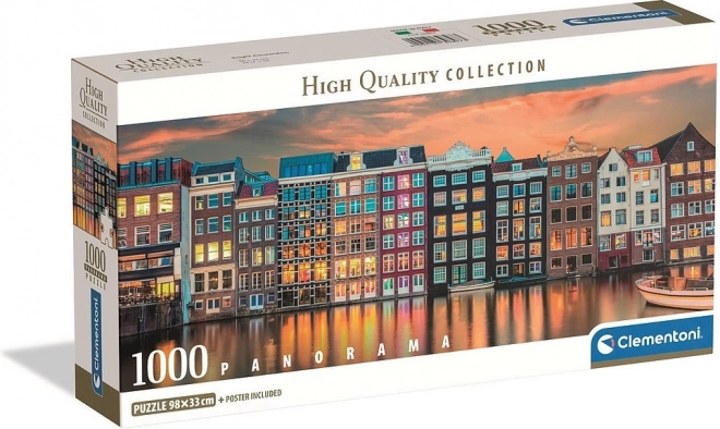 Panoramatické puzzle ráno v amsterdamu