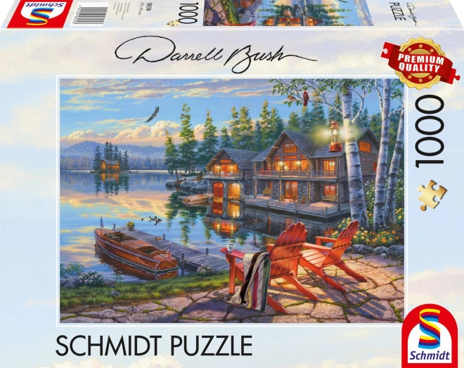 Puzzle Břehy jezera, New York 1000 dílků od Schmidt