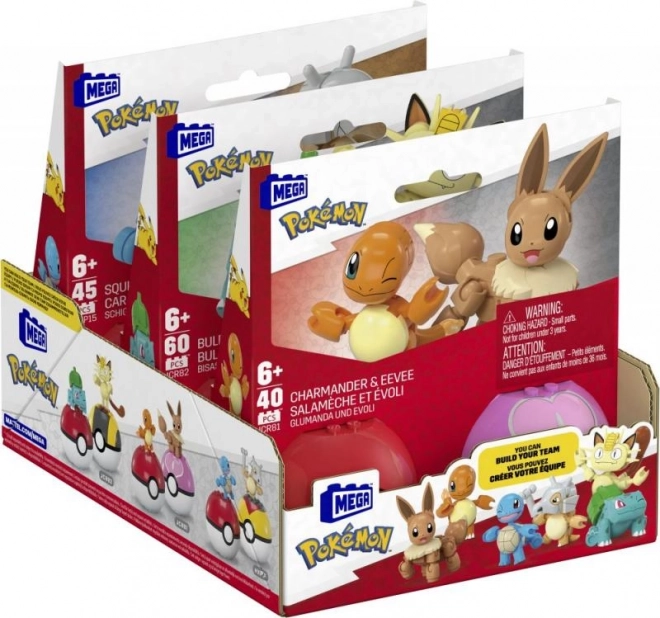 Konstrukční sada Pokémon Poké Ball Charmander a Eevee