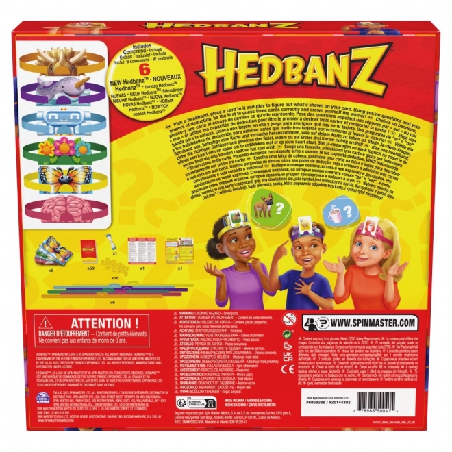 Společenská hra Hedbanz - hádání postav a předmětů