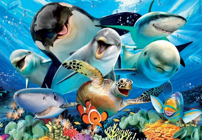 Educa puzzle podvodní selfie 100 dílků
