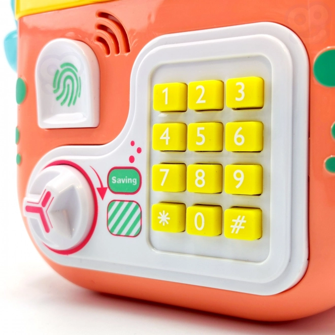 Elektronická pokladnička trezor na PIN Krab batoh oranžová