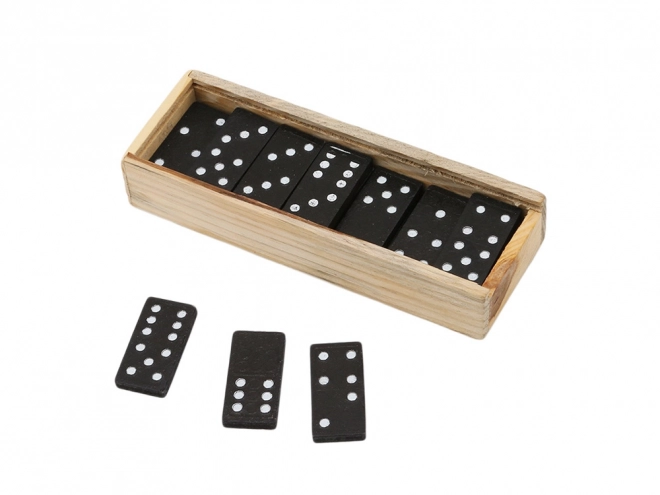 Dřevěné domino v krabici