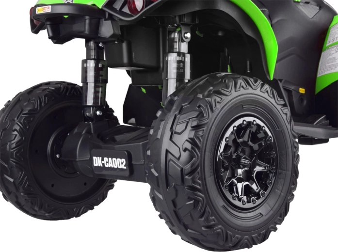 Měkká kola EVA a zadní odpružení