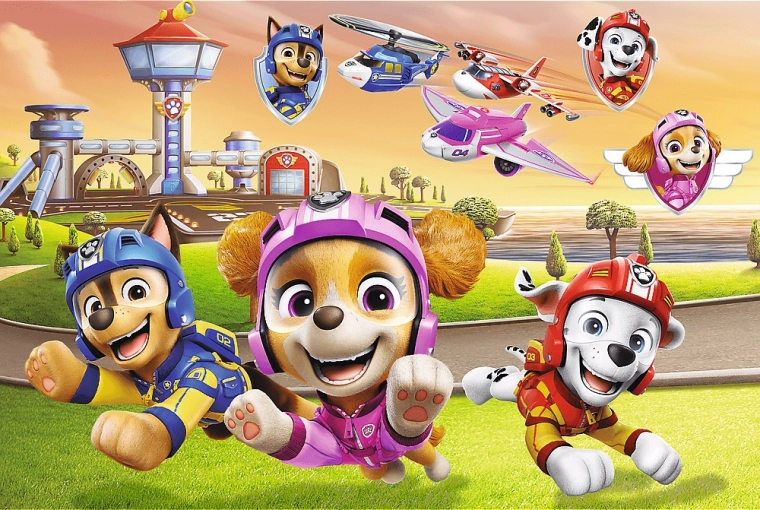 Puzzle TLAPKOVÁ PATROLA psi jsou na vrcholu 160 dílků
