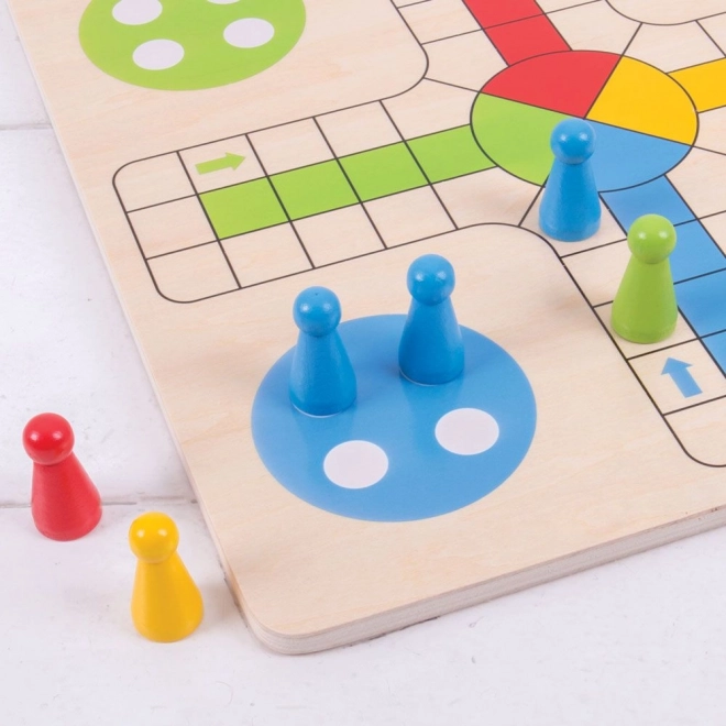 Dřevěná hra Člověče, nezlob se! od Bigjigs Toys